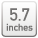 5.7inches