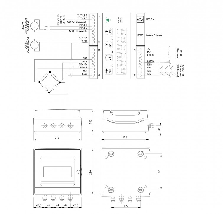 Pavone | Weight Transmitters | DAT 400 PBS