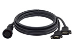 2 x USB2.0 Female cable, rated IP65