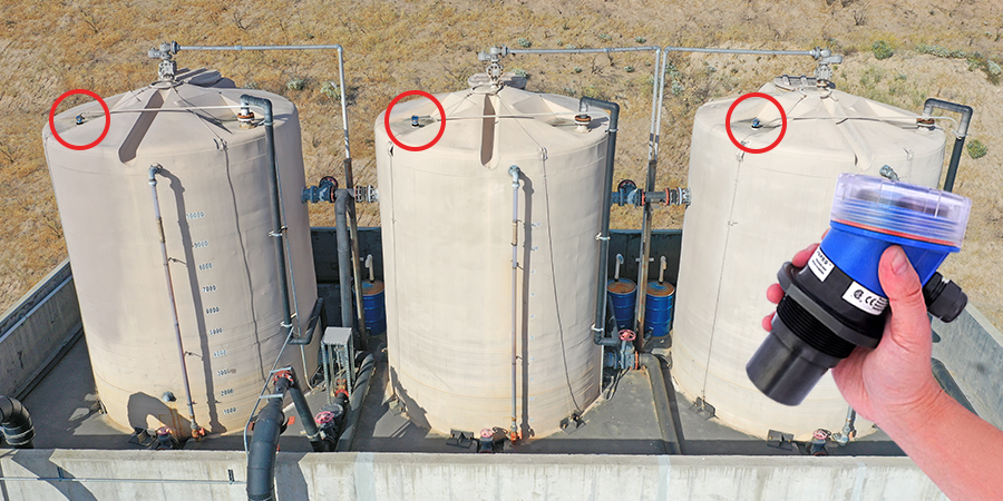 Landfill Remediation Tank Ultrasonic Level Measurement