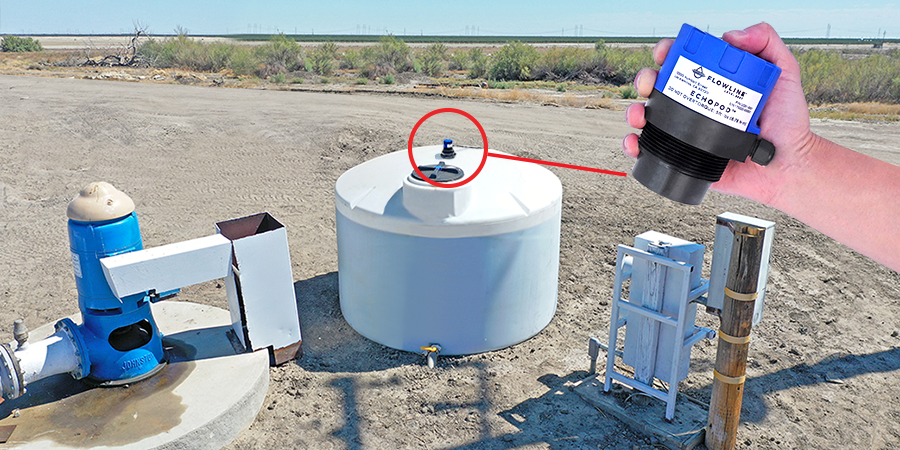 AG Fertigation Chemical Tank Ultrasonic Level Measurement