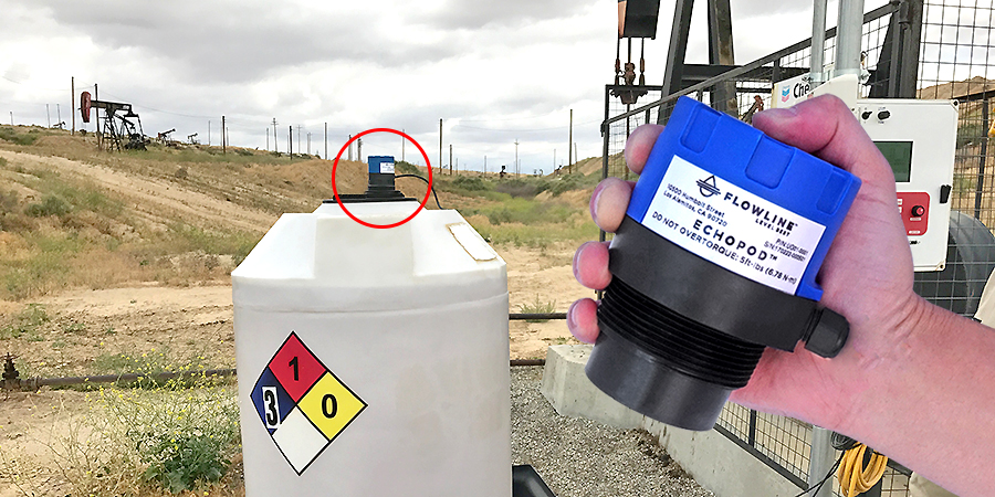 Corrosive Oil Field Chemical Ultrasonic Level Sensor