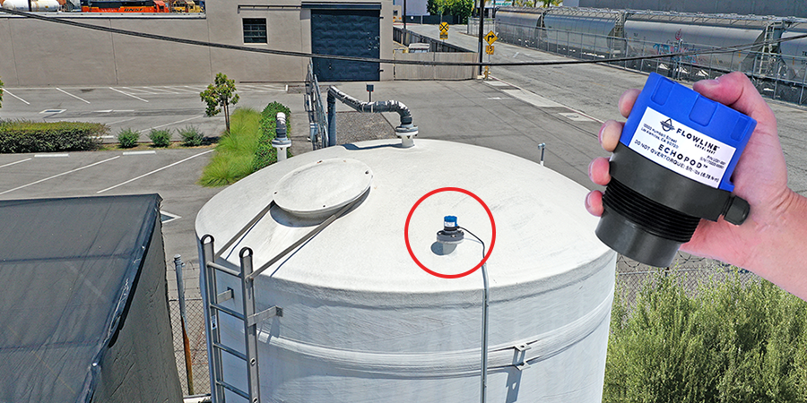 Coffee Wastewater Bulk Tank Ultrasonic Level Measurement