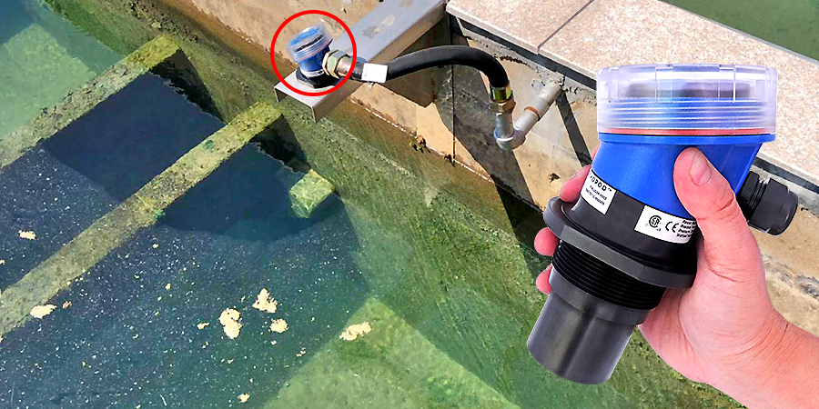 Water Treatment Clarifier Tank Ultrasonic Level Sensor