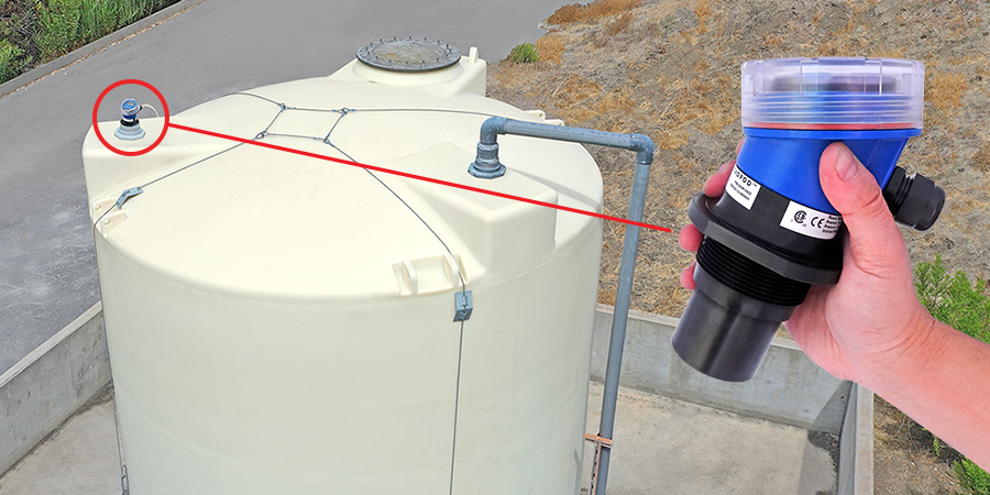Greywater Bulk Storage Tank Ultrasonic Level Measurement