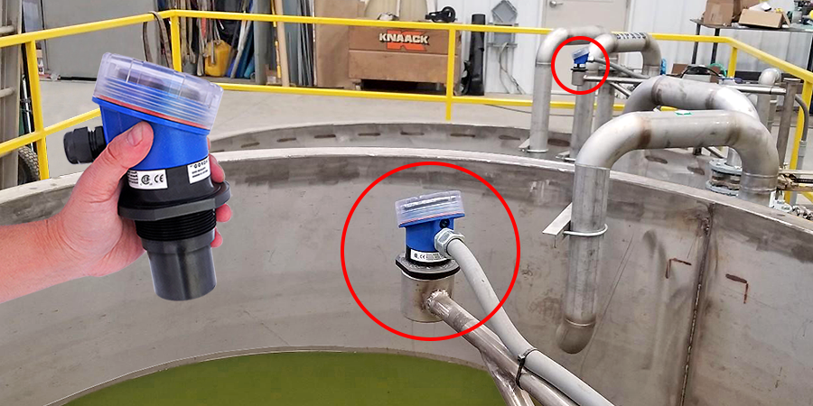 Condensing Wastewater Tank Ultrasonic Level Measurement