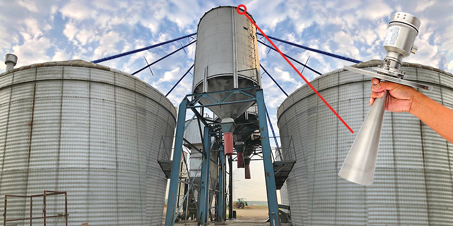 Grain Truck Loading Silo Radar Level Transmitter