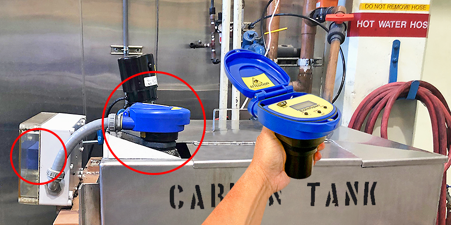 Carbon Powder Mix Tank Level Ultrasonic Level Measurement